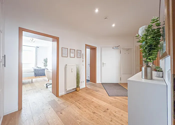 Apartmán Gemuetliche Mit 2 Schlafzimmern, Kostenfreiem Parkplatz, Modernem Bad, Kueche, Waschmaschine & Trockner